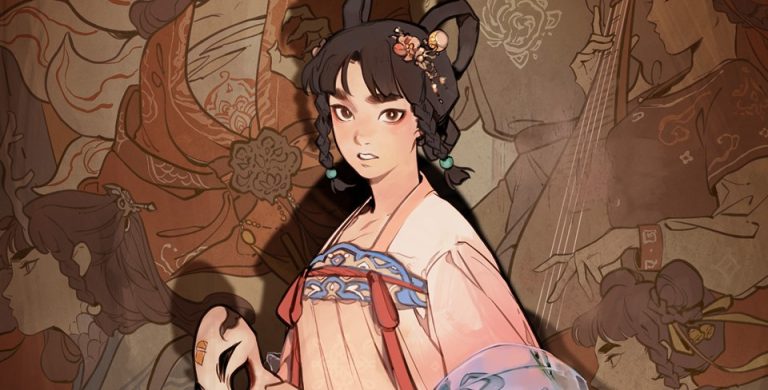 Cropped cover of Daughter of a Thousand Faces featuring a woman in traditional dress