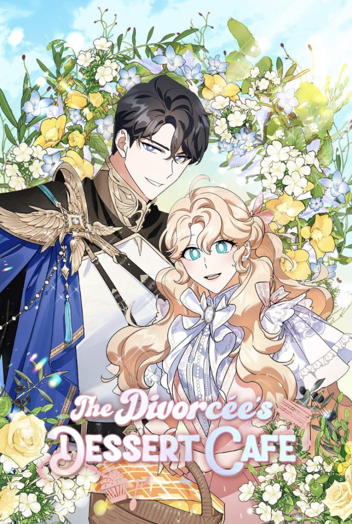 Cover of The Divorcee's Dessert Cafe featuring a man and a woman