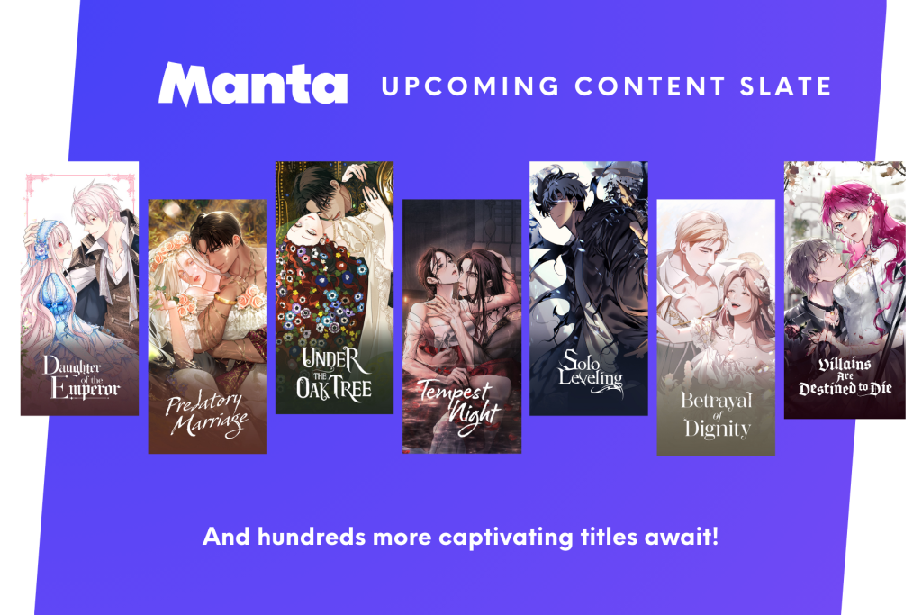 manta upcoming slate of titles