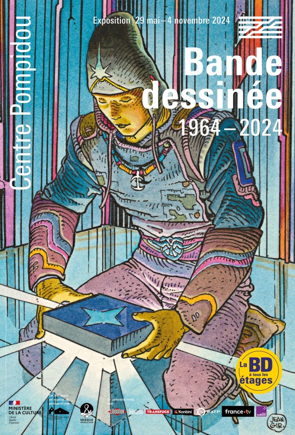 Bande dessinée, 1964 - 2024 poster, featuring art by Mobieus