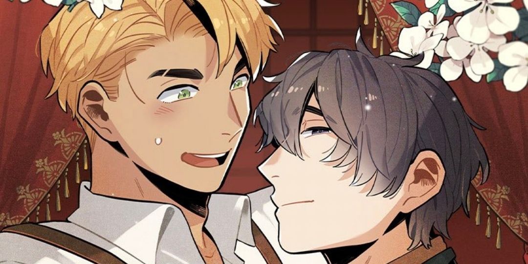 hotel pharus bl webtoon key visual bingo with its male leads daniel and alexander