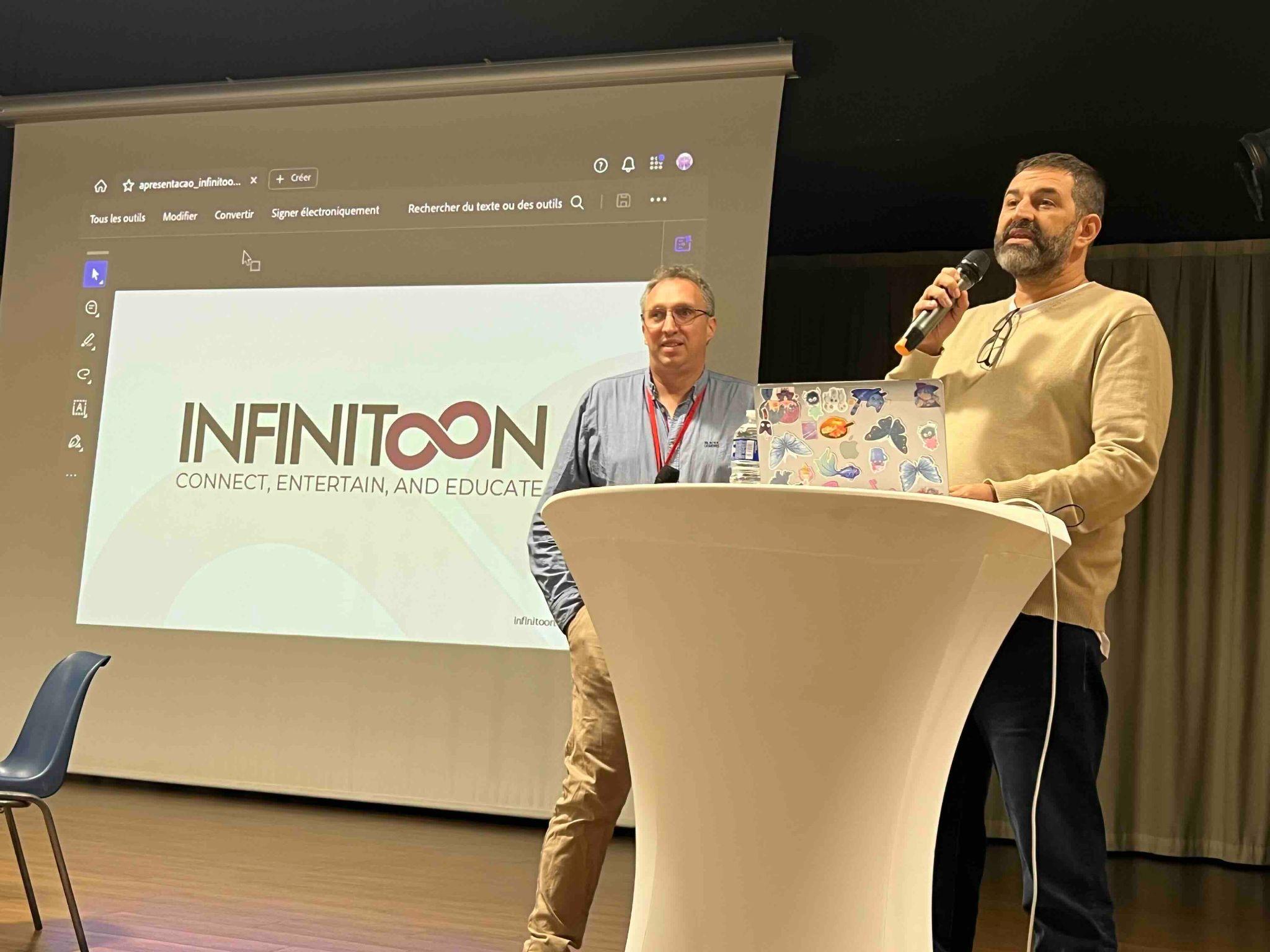 Sébastien Célimon from White Dragon Events, and Pablo Lima from Infinitoon 