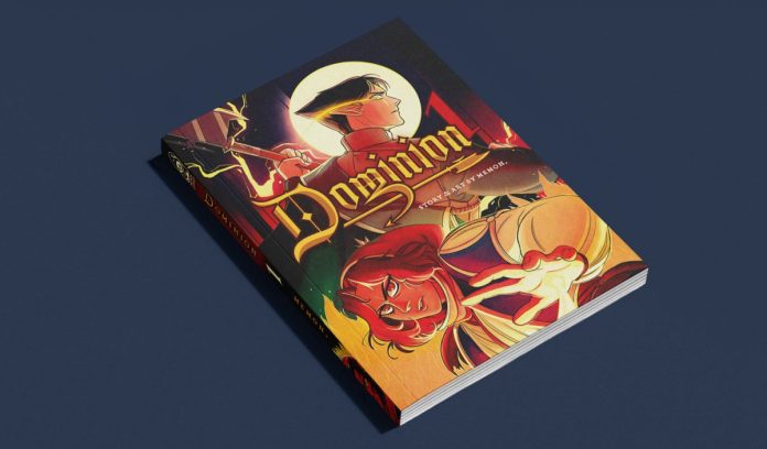 mockup of dominion as a book