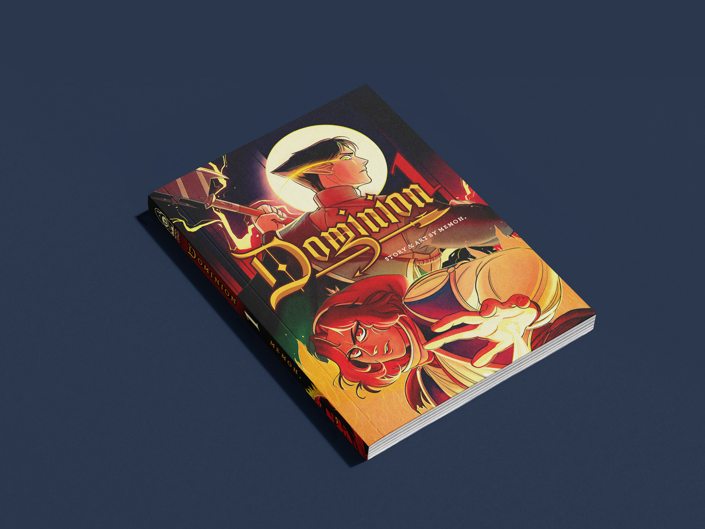 mockup of dominion as a book