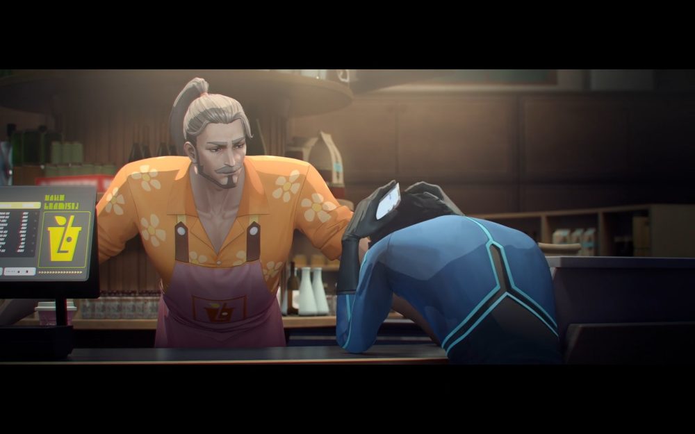 rock consoles a frustrated yang cheng at his bar