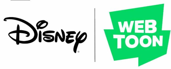 Disney and WEBTOON logos