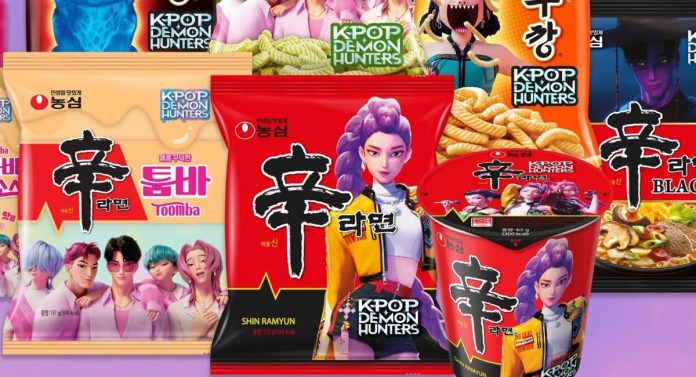 Shin Ramyun Kpop Demon Hunters collab