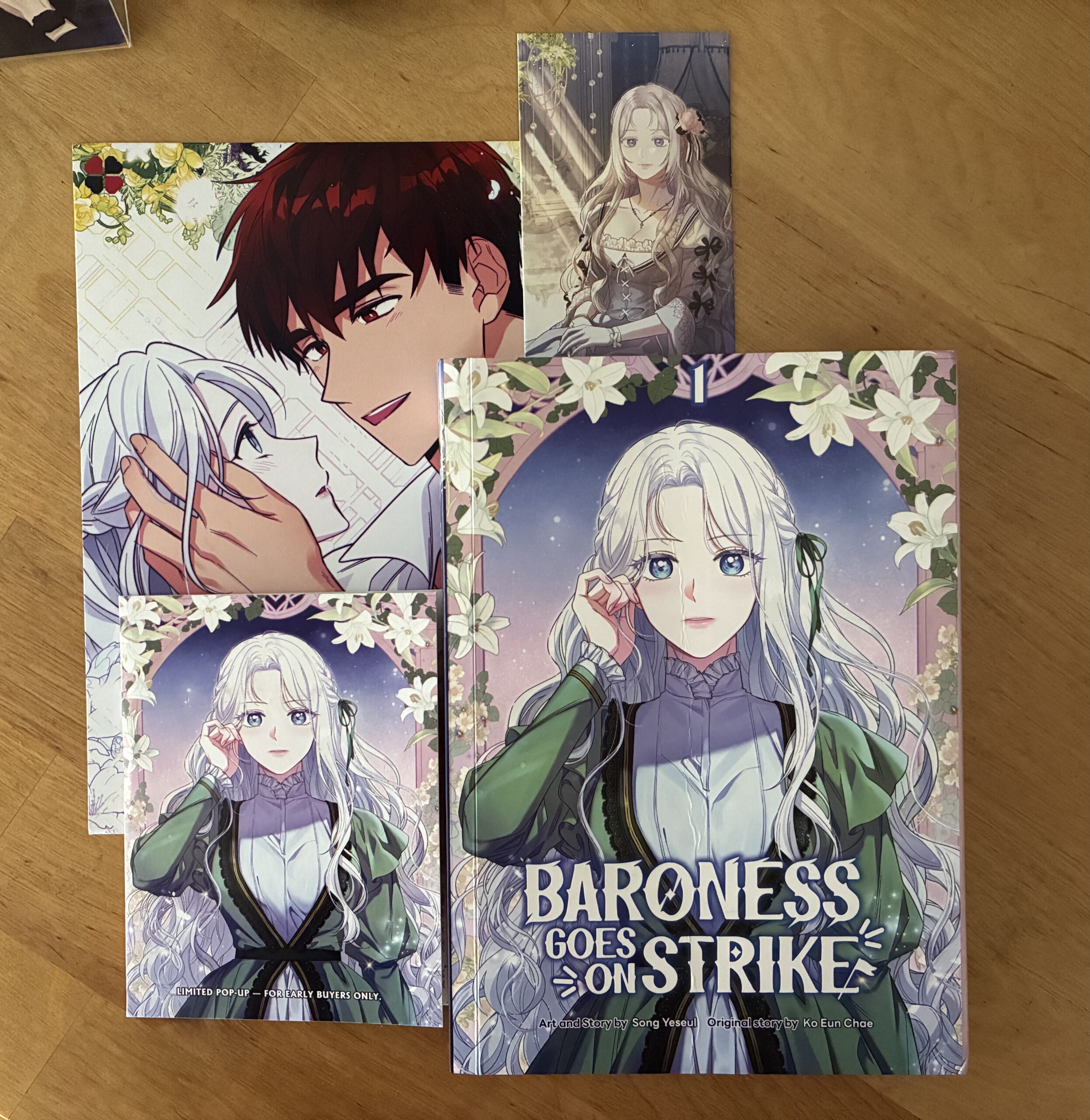 baroness goes on strike romantasy webtoon second chance limited edition crossed hearts