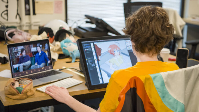 WEBTOON creator at work