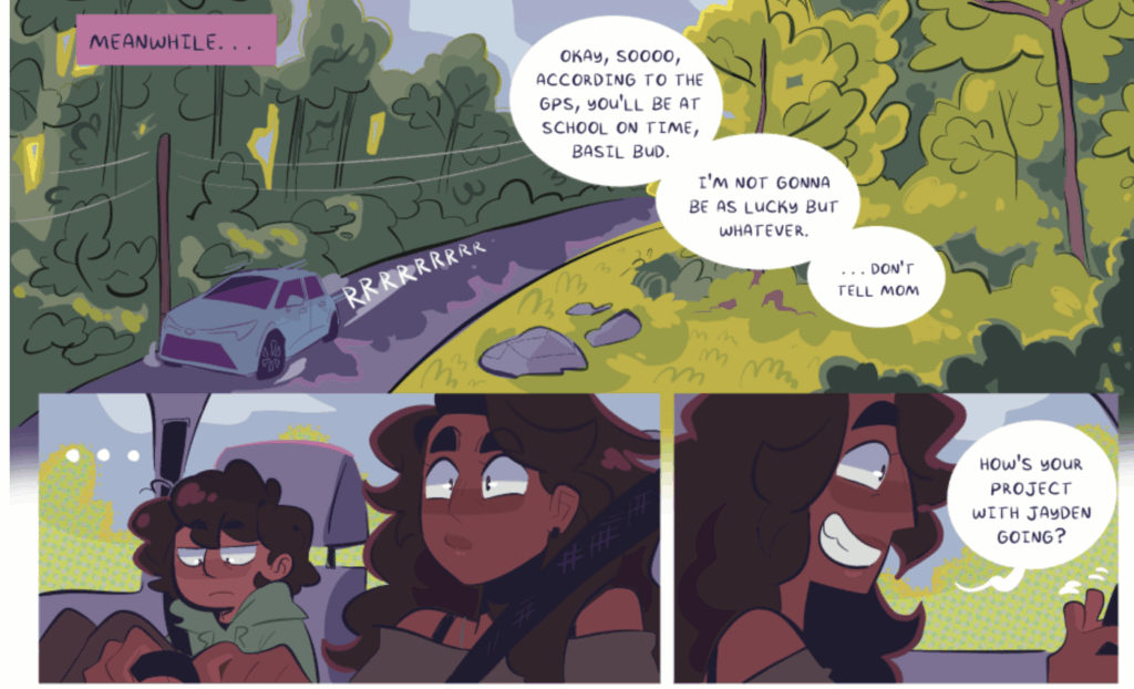Honey and the Moon interior art