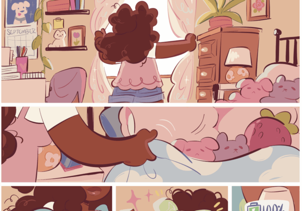 Honey and the Moon interior art