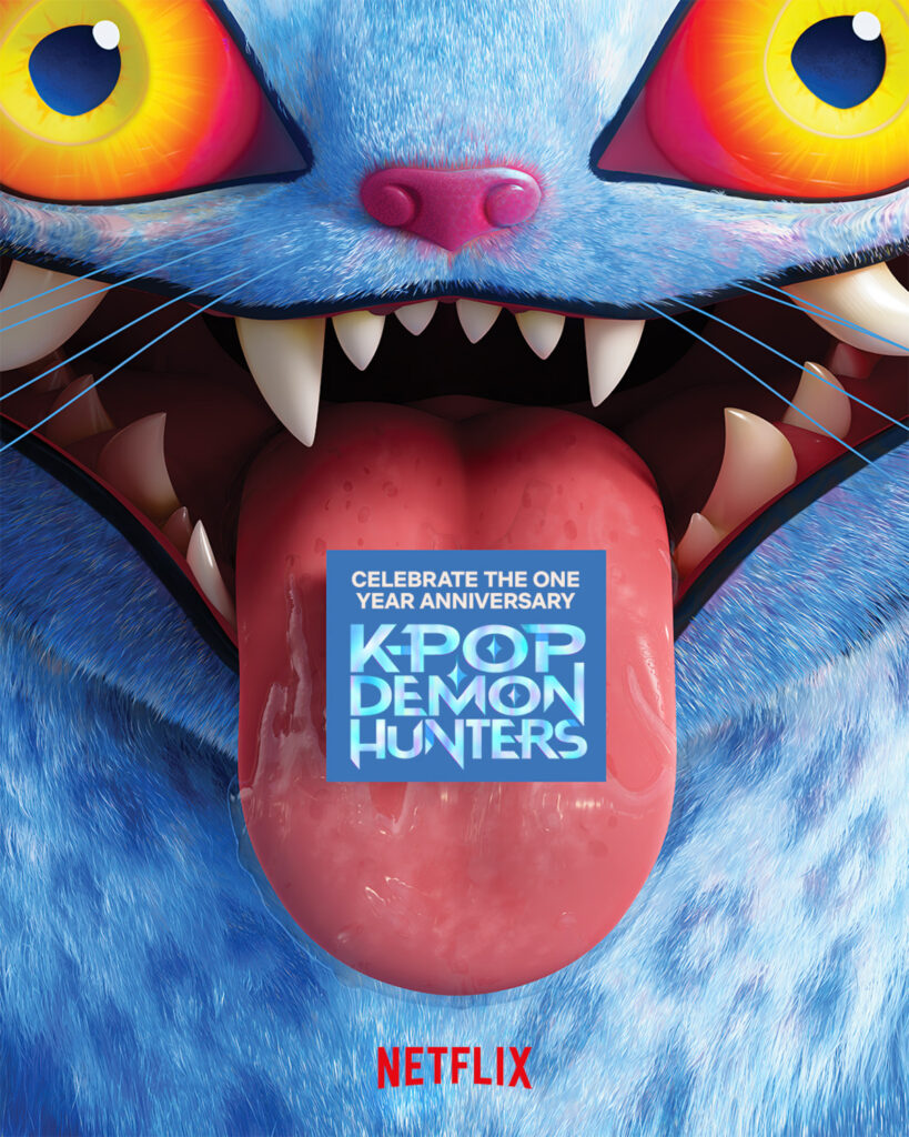KPop Demon Hunters 1-year anniversary poster