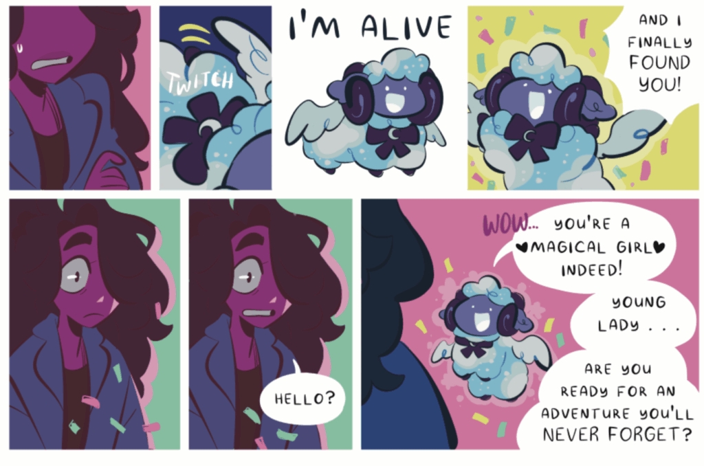 Honey and the Moon interior art