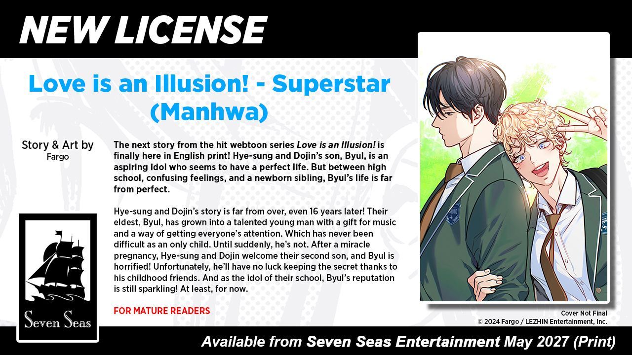 LOVE IS AN ILLUSION! - SUPERSTAR (MANHWA) by Fargo boys love webtoon manhwa anime expo 2026
