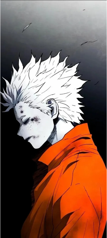 a panel from Fog Land depicting prisoner 182 viewed from the side against a black backdrop