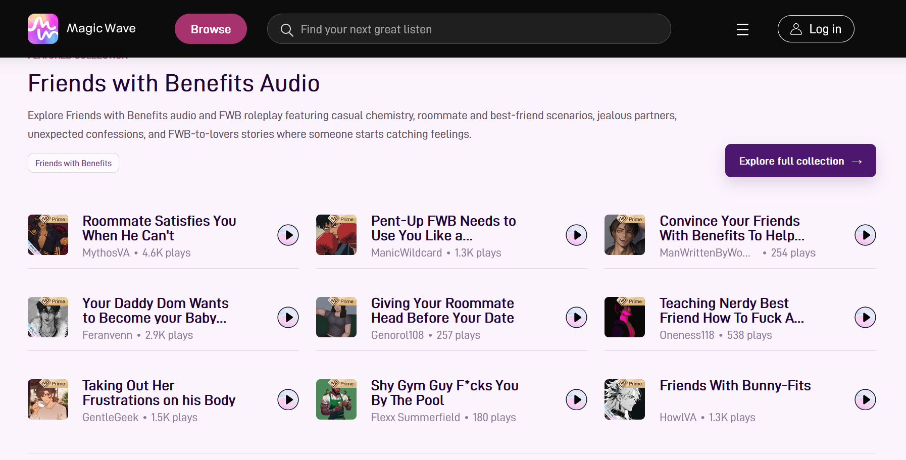 magicwave interview erotic audio categories