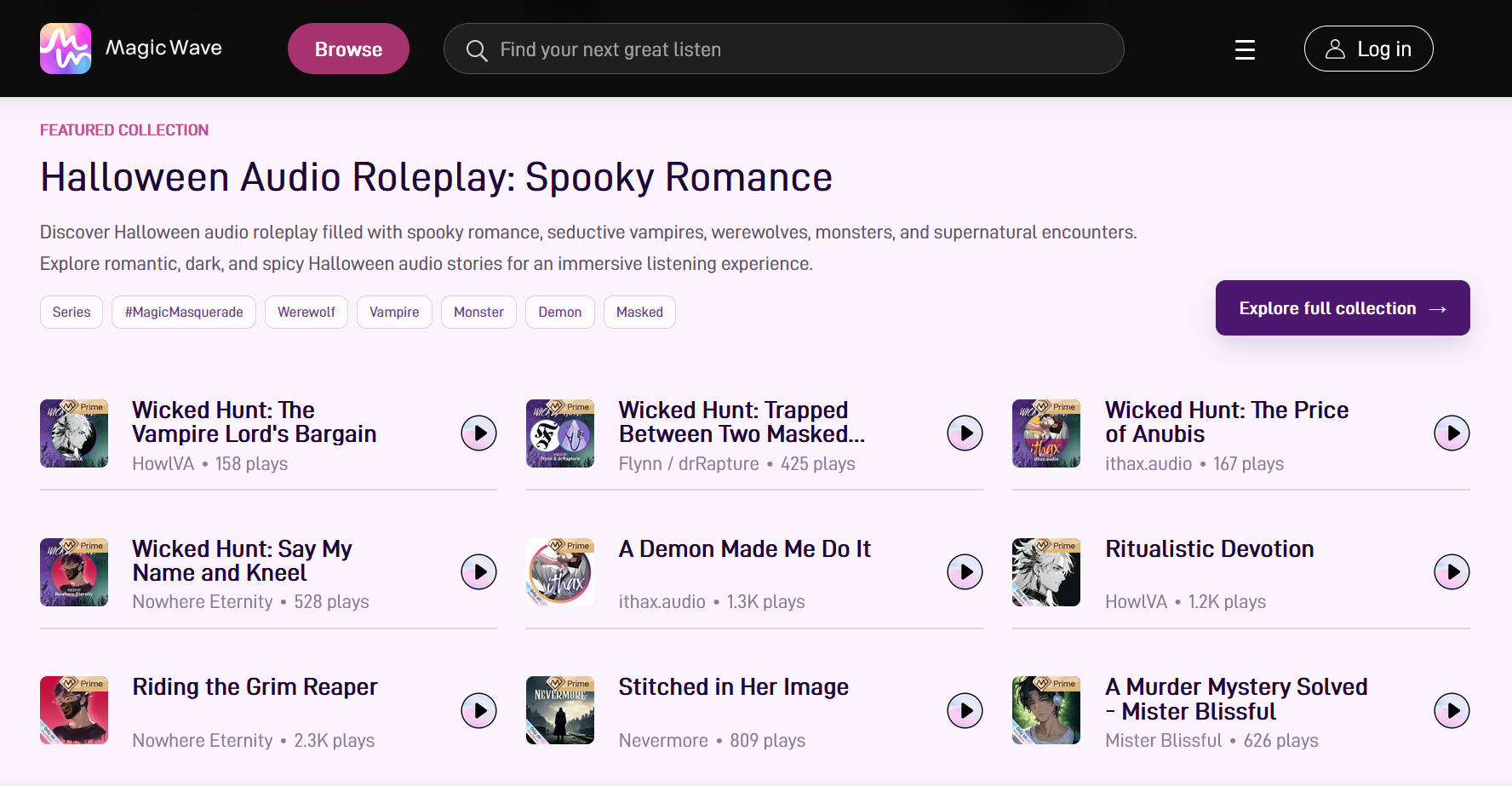 magicwave interview erotic audio halloween