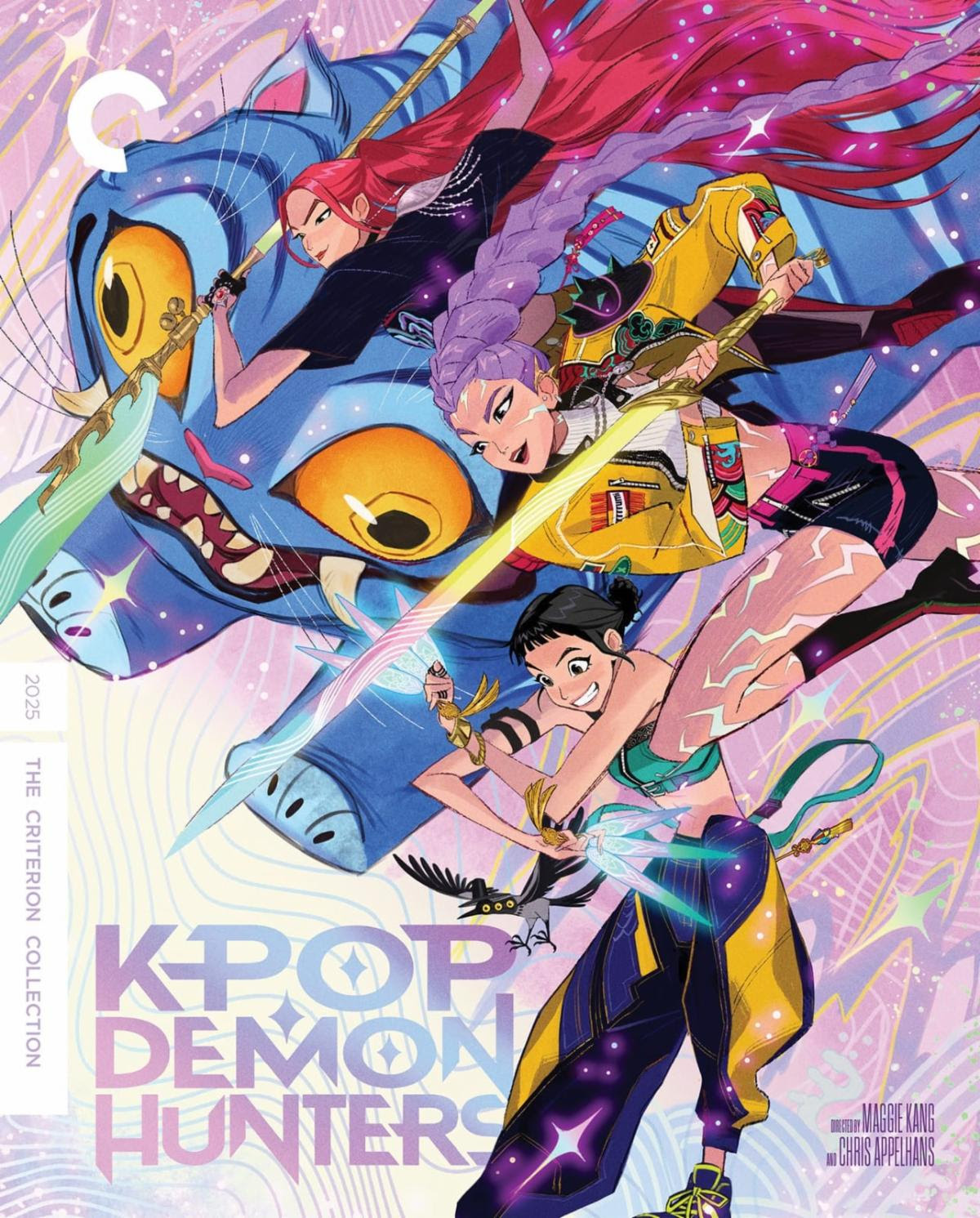 KPop Demon Hunters Criterion Collection cover feat. Huntrix and Derpy